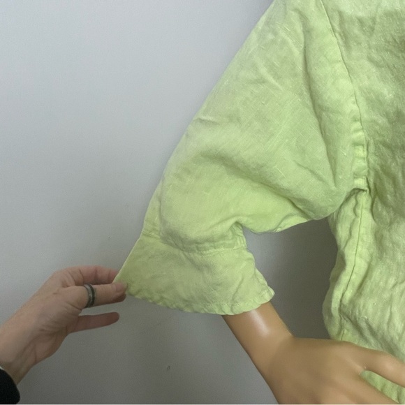 Liz and June Hand-Painted Linen Top & Pants Set – Size Large - Picture 6 of 16